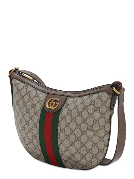 Gucci: Ophidia GG Supreme shoulder bag - Beige/Brown - women_1 | Luisa Via Roma
