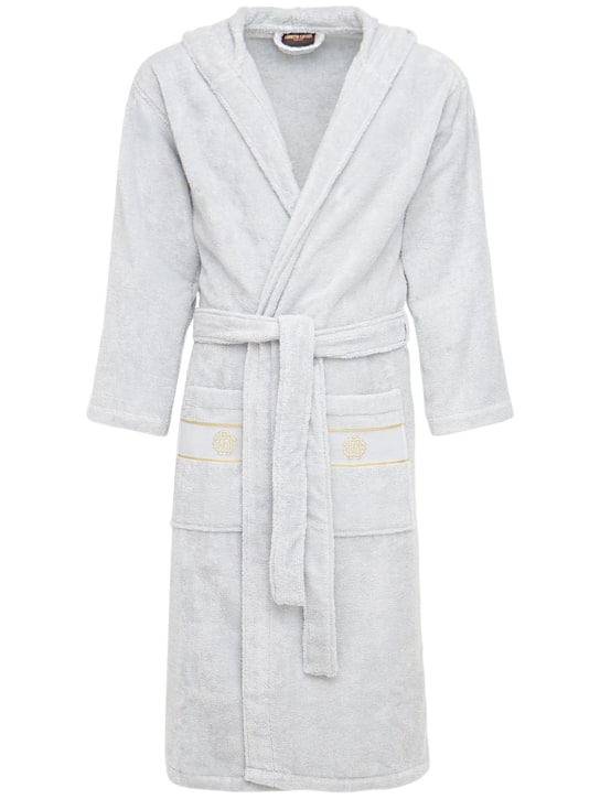 Roberto Cavalli: Gold New cotton bathrobe - Grey - women_0 | Luisa Via Roma