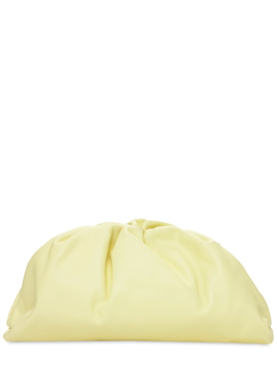 Bottega Veneta: The Pouch leather bag - Ice Cream - women_0 | Luisa Via Roma