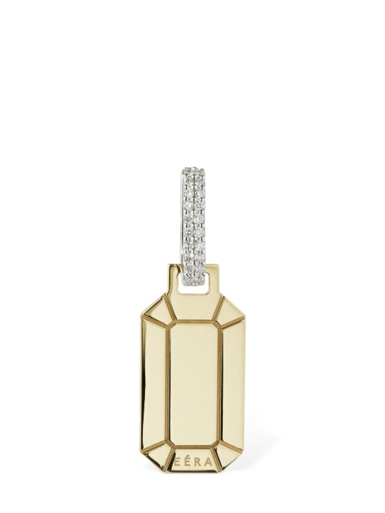 EÉRA: Tokyo 18kt gold & diamond mono earring - Gold/Crystal - women_0 | Luisa Via Roma