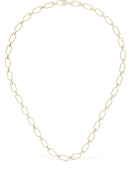 EÉRA: Reine 18kt gold & diamond chain necklace - Gold/Crystal - women_0 | Luisa Via Roma