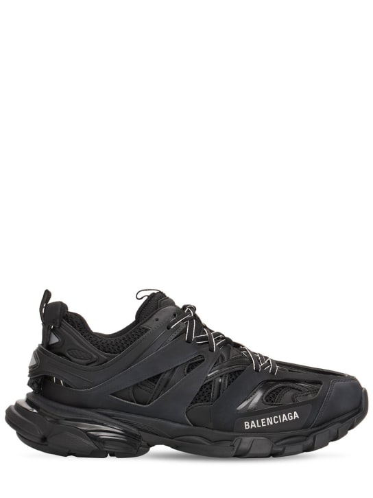 Balenciaga: 50mm M Track E sneakers - Black - men_0 | Luisa Via Roma