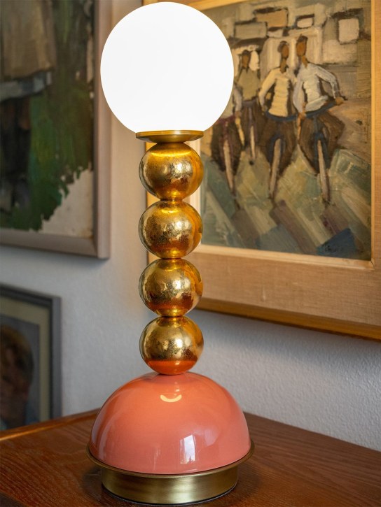 Marioni: Small Pins table lamp - Pink/Multi - ecraft_1 | Luisa Via Roma