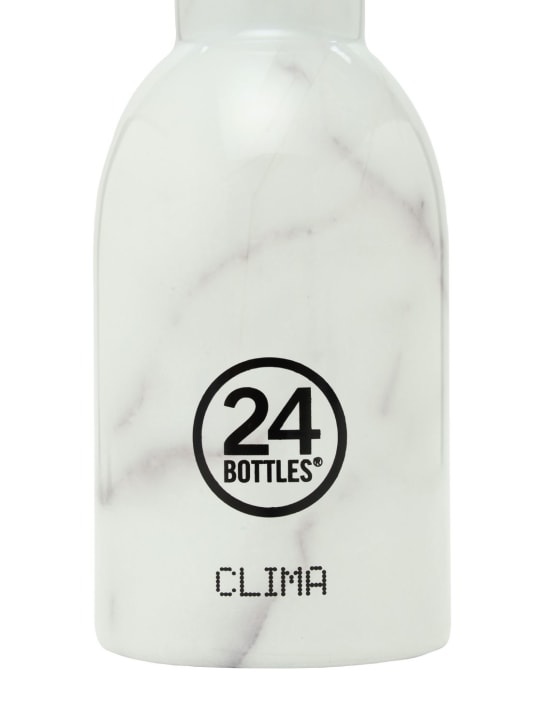 24bottles: 330ml Carrara Clima Bottle - White/Grey - ecraft_1 | Luisa Via Roma