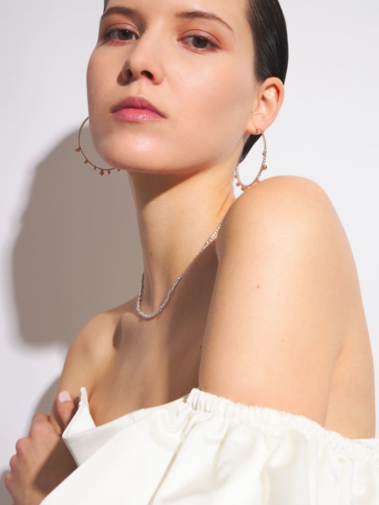 DoDo: Bollicine big hoop earrings - Silver/Gold - women_1 | Luisa Via Roma
