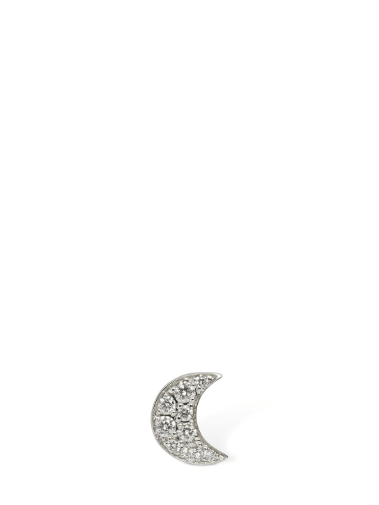 DoDo: Mono clou d’oreille 18 K et diamants Luna - Crystal/Silver - women_0 | Luisa Via Roma