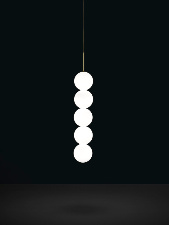 Terzani: Abacus pendant lamp w/ canopy - White - ecraft_1 | Luisa Via Roma