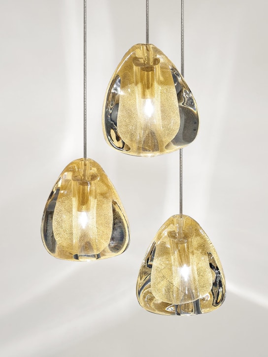 Terzani: Mizu suspension lamp - Gold - ecraft_1 | Luisa Via Roma