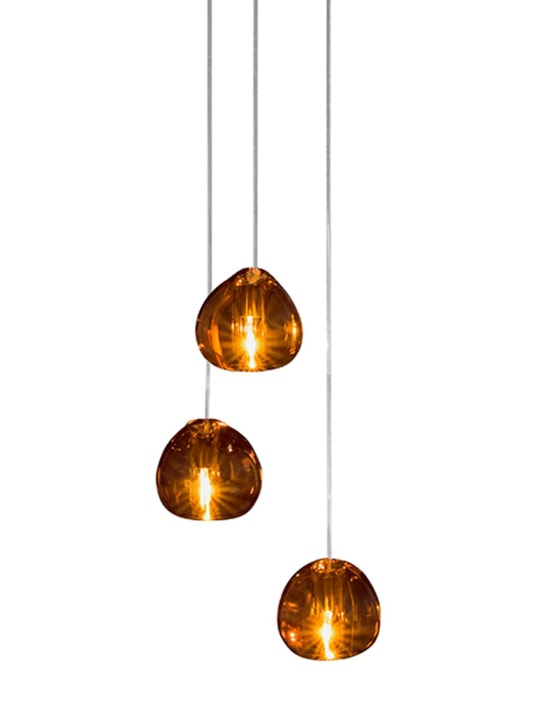 Terzani: Mizu suspension lamp - Gold - ecraft_0 | Luisa Via Roma