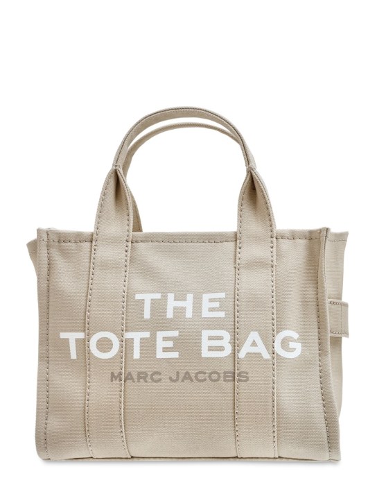 Marc Jacobs: The Small cotton canvas tote bag - Beige - men_0 | Luisa Via Roma