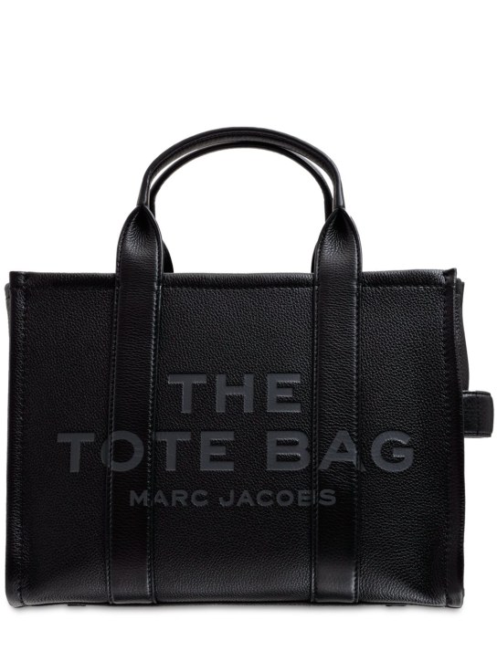 Marc Jacobs: The Medium Tote leather bag - Black - women_0 | Luisa Via Roma