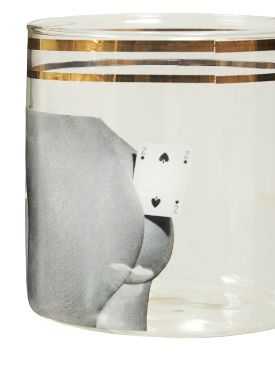 Seletti: Two of Spades玻璃瓶 - 透明 - ecraft_1 | Luisa Via Roma