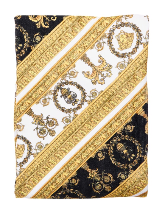 Versace: Heart Baroque towel - Multicolor - ecraft_0 | Luisa Via Roma