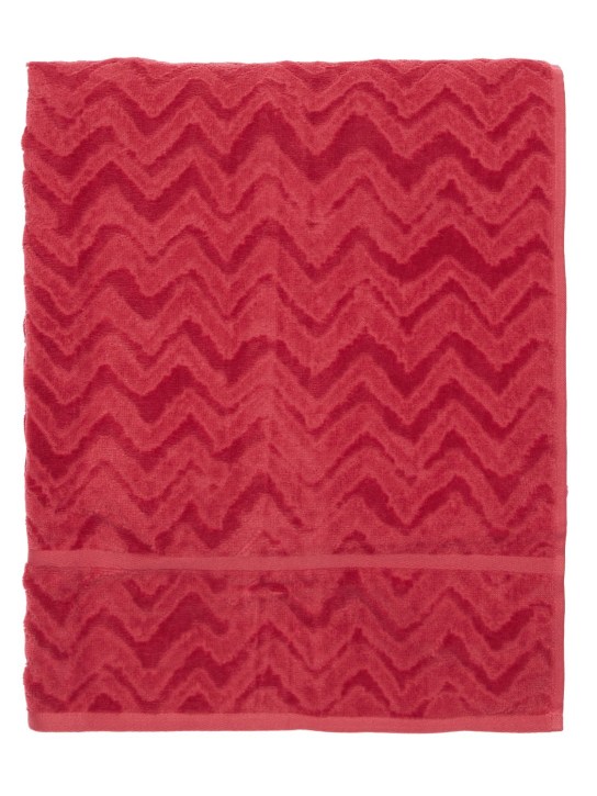Missoni Home: Set of 5 Rex cotton towels - Red - ecraft_1 | Luisa Via Roma