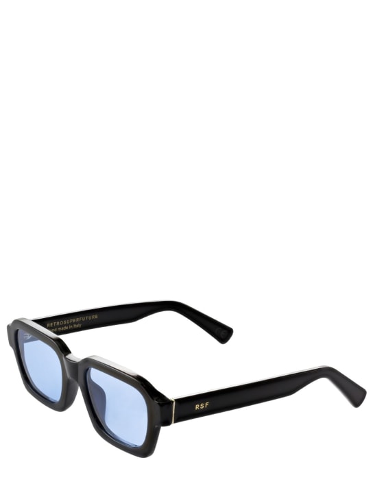 Retrosuperfuture: Gafas de sol Caro Azur de acetato - Black/L.Blue - men_1 | Luisa Via Roma