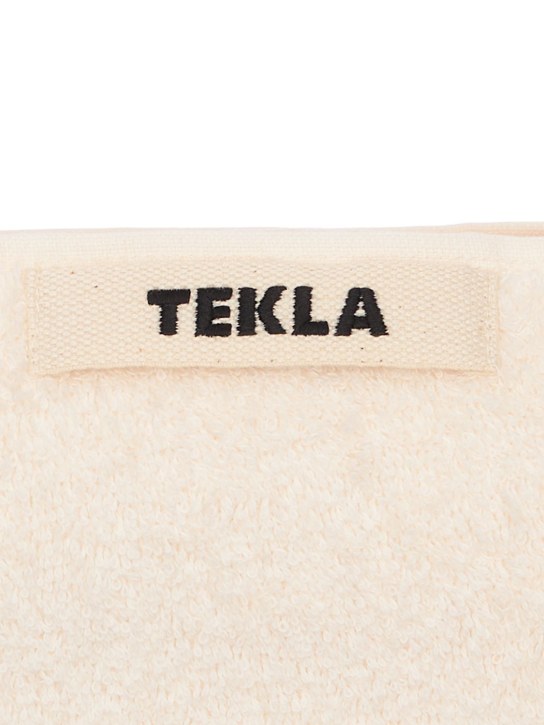 Tekla: Lot de 3 serviettes de bain en coton biologique - Ivoire - ecraft_1 | Luisa Via Roma