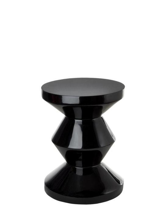 Polspotten: Zig zag black stool - Black - ecraft_0 | Luisa Via Roma
