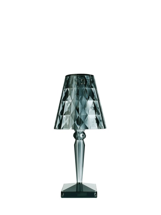 Kartell: Big battery table lamp - Blue - ecraft_0 | Luisa Via Roma