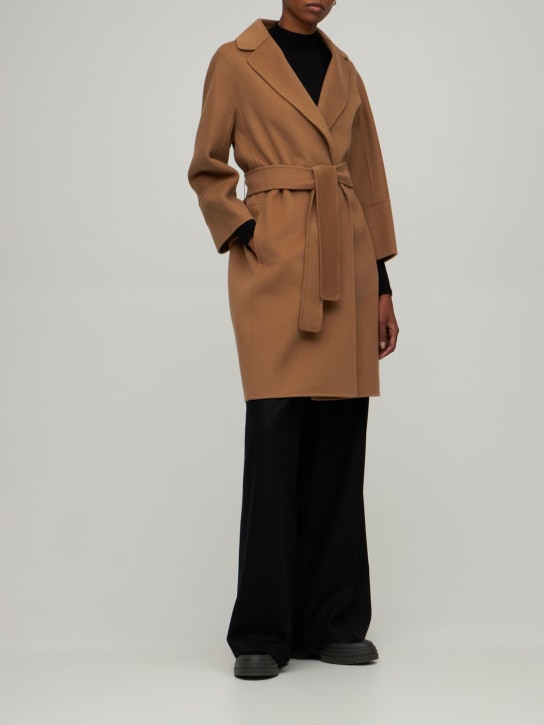 'S Max Mara: Arona wool coat - Brown - women_1 | Luisa Via Roma