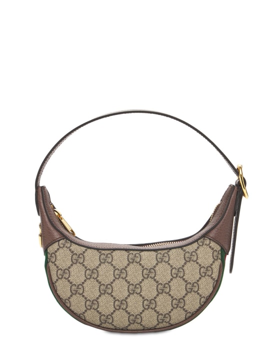 Gucci: Ophidia GG monogram帆布单肩包 - 米黄色 - women_0 | Luisa Via Roma