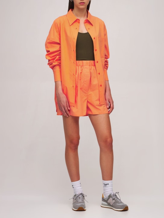 The Frankie Shop: Lui organic cotton poplin shirt - Orange - women_1 | Luisa Via Roma