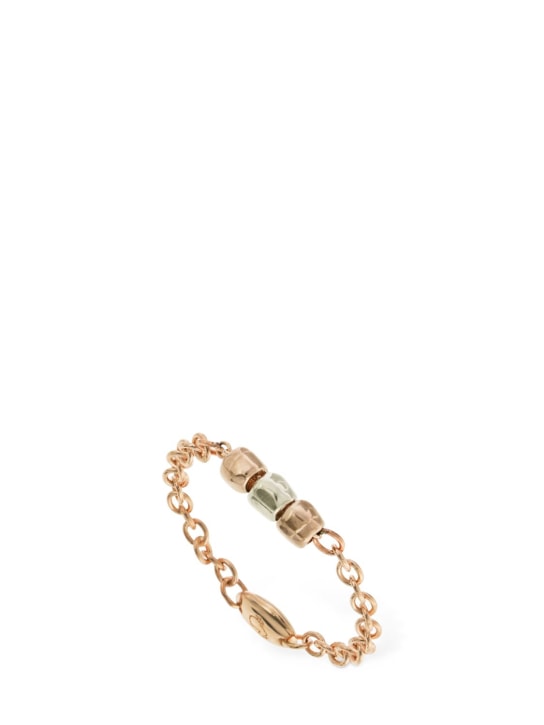 DoDo: Anello sottile Granelli in oro rosa 9kt e argento - R.Gold/Silver - women_0 | Luisa Via Roma