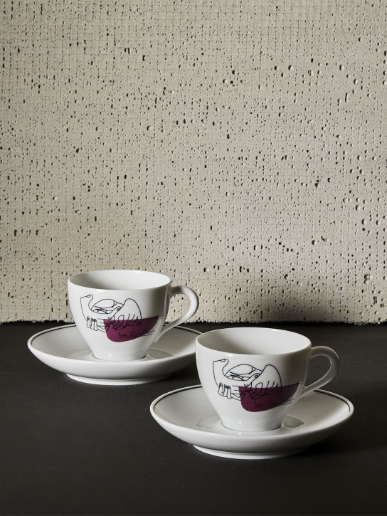 Cassina: Set tasses à café Service Prunier - Blanc - ecraft_1 | Luisa Via Roma