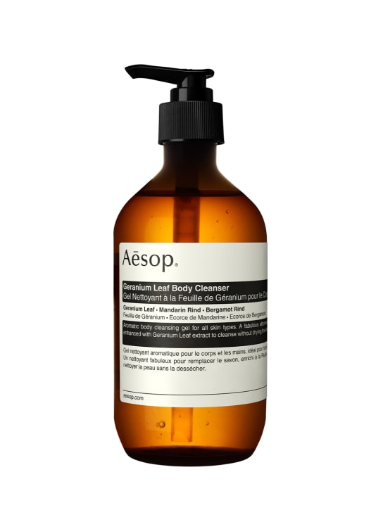 AESOP: 500ml Geranium Leaf Body Cleanser - Transparent - beauty-men_0 | Luisa Via Roma