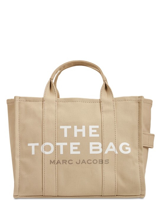 Marc Jacobs: The Medium Tote cotton canvas bag - Beige - men_0 | Luisa Via Roma