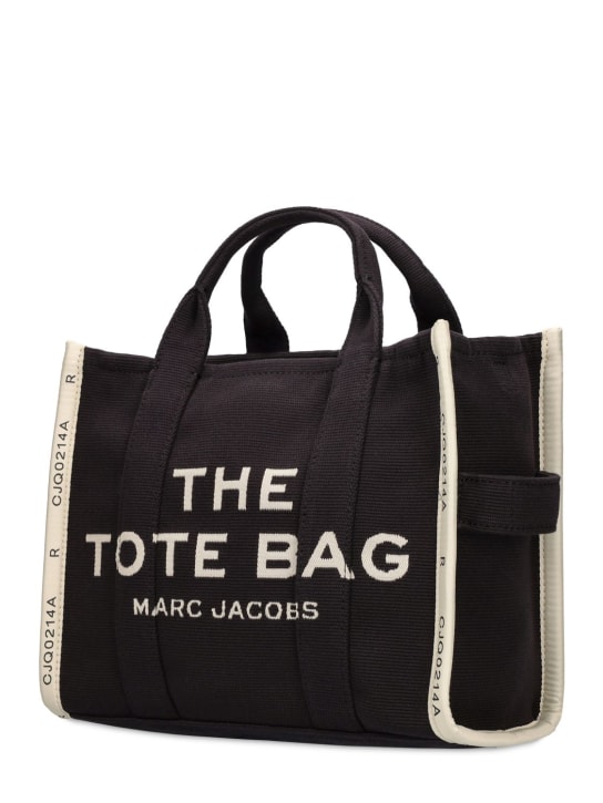 Marc Jacobs: The Medium Tote棉质提花托特包 - 黑色 - women_1 | Luisa Via Roma