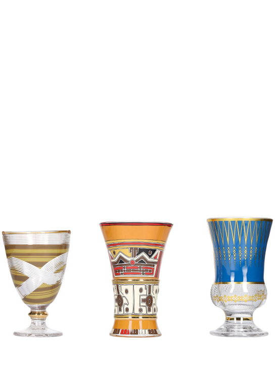 Seletti: Pannotia set of 3 cocktail glasses - Transparent - ecraft_0 | Luisa Via Roma