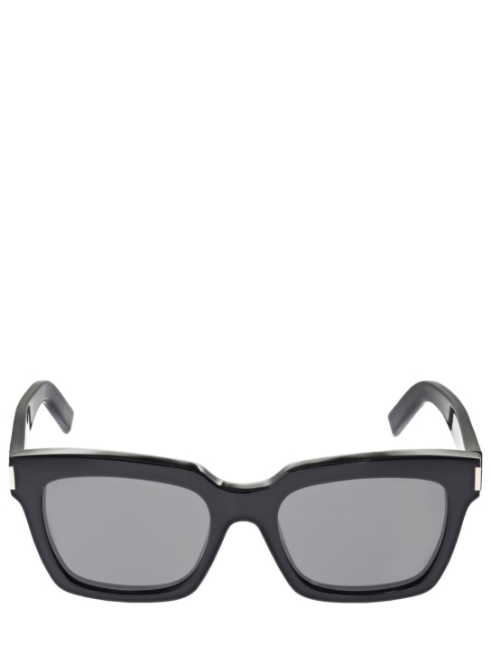 Saint Laurent: Bold SL 1 acetate sunglasses - Black - men_0 | Luisa Via Roma