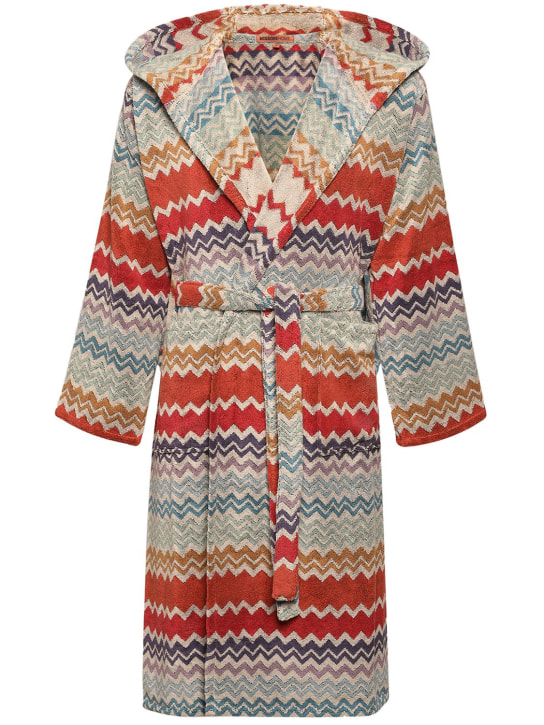 Missoni Home: Robe de chambre en coton Rufus - Multicolore - women_0 | Luisa Via Roma