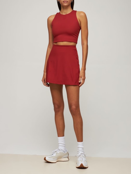 Girlfriend Collective: Top cropped Dylan - Rojo - women_1 | Luisa Via Roma