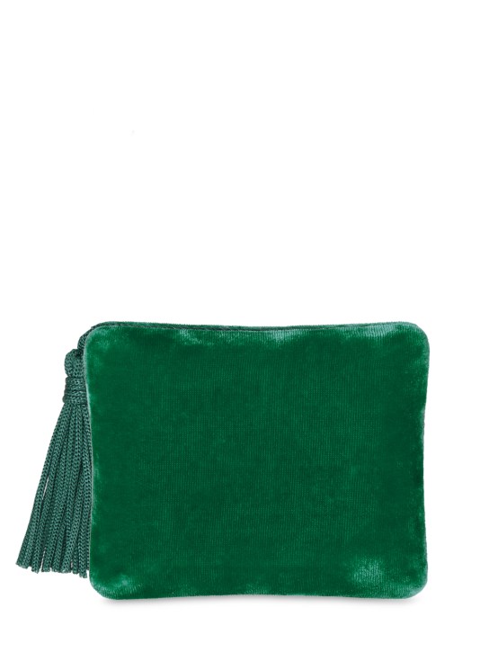 SOPHIE BILLE BRAHE: Royale Emeraud velvet jewelry box - Green - women_0 | Luisa Via Roma