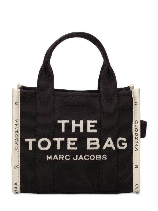 Marc Jacobs: Borsa The Small Tote in tela - Nero - women_0 | Luisa Via Roma