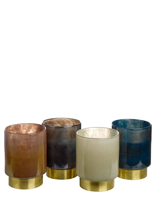Polspotten: Multi-color candle holder set - Multicolor - ecraft_0 | Luisa Via Roma