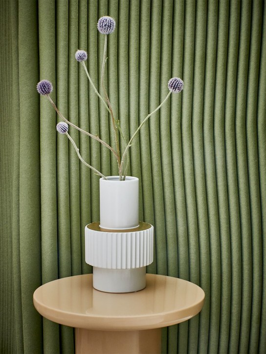 Polspotten: Gear small white vase - White - ecraft_1 | Luisa Via Roma