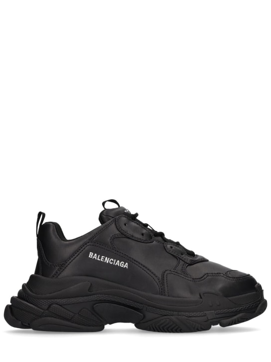Balenciaga: Triple S sneakers - Black - men_0 | Luisa Via Roma