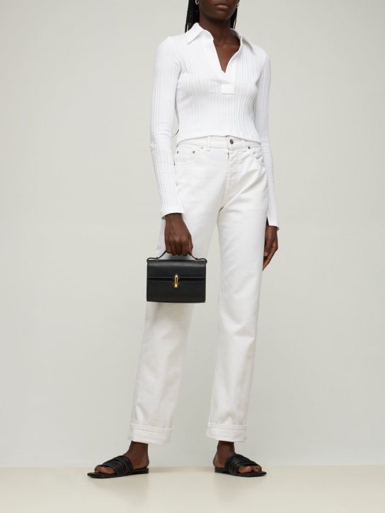 Savette: The Symmetry 19 leather shoulder bag - Black - women_1 | Luisa Via Roma