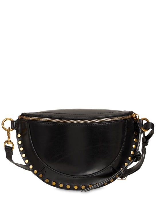 Isabel Marant: Skano leather belt bag - Black - women_0 | Luisa Via Roma