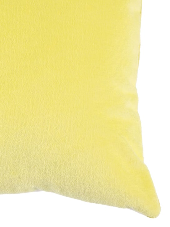 Agnona: Cotton cushion - Limone - ecraft_1 | Luisa Via Roma