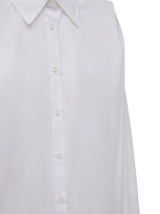 Made In Tomboy: Chemise en popeline à manches ballons Claire - Blanc - women_1 | Luisa Via Roma