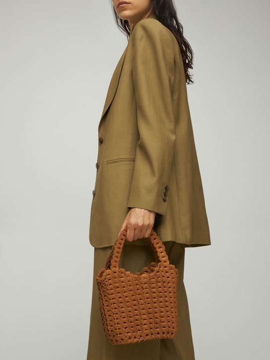 Bembien: Capri handwoven leather top handle bag - women_1 | Luisa Via Roma