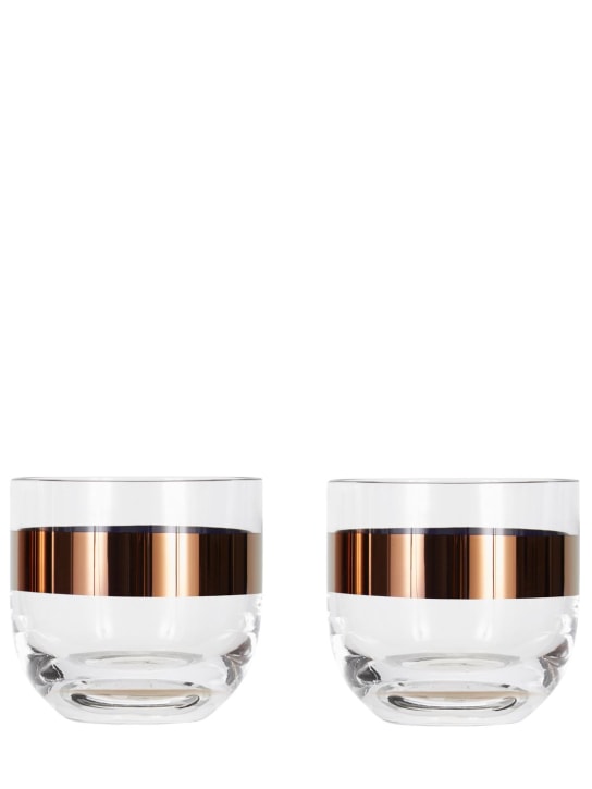 Tom Dixon: Set of 2 Tank whiskey glasses - Transparent - ecraft_0 | Luisa Via Roma