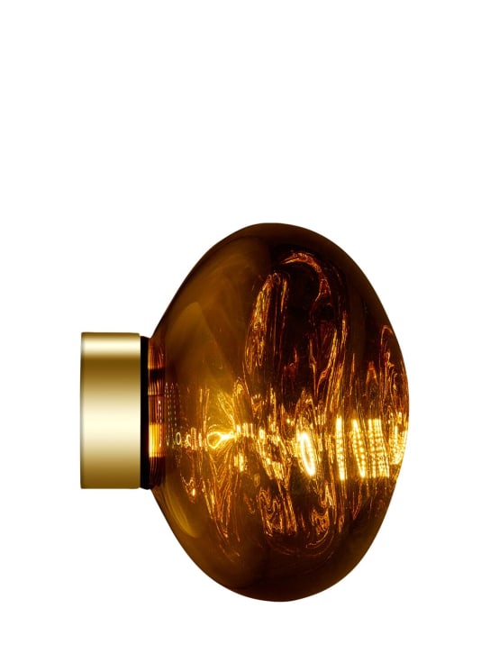 Tom Dixon: Gold LED Melt Mini Surface wall lamp - Gold - ecraft_0 | Luisa Via Roma