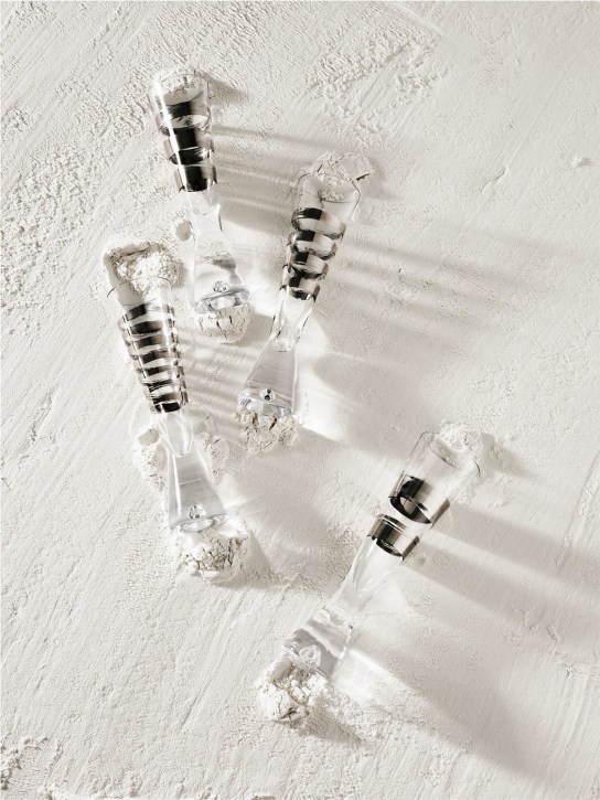 Tom Dixon: Thank champagne glasses set of 4 - Transparent - ecraft_1 | Luisa Via Roma
