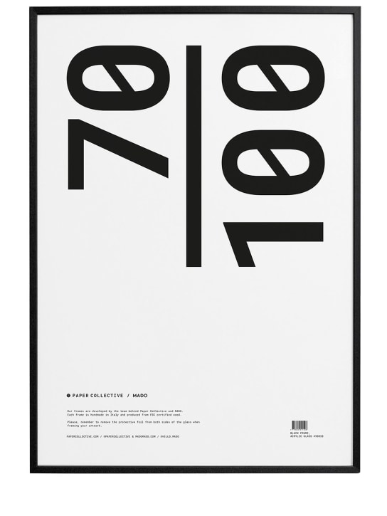 Paper Collective: Cadre en bois noir - Noir - ecraft_0 | Luisa Via Roma