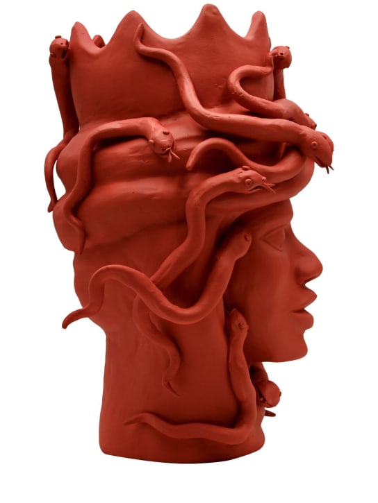 Ovo Idee E Manufatti: Escultura Medusa de cerámica - Rojo - ecraft_1 | Luisa Via Roma