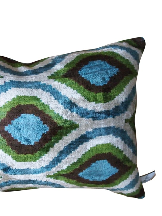 Les Ottomans: Cotton velvet cushion - Multicolor - ecraft_1 | Luisa Via Roma